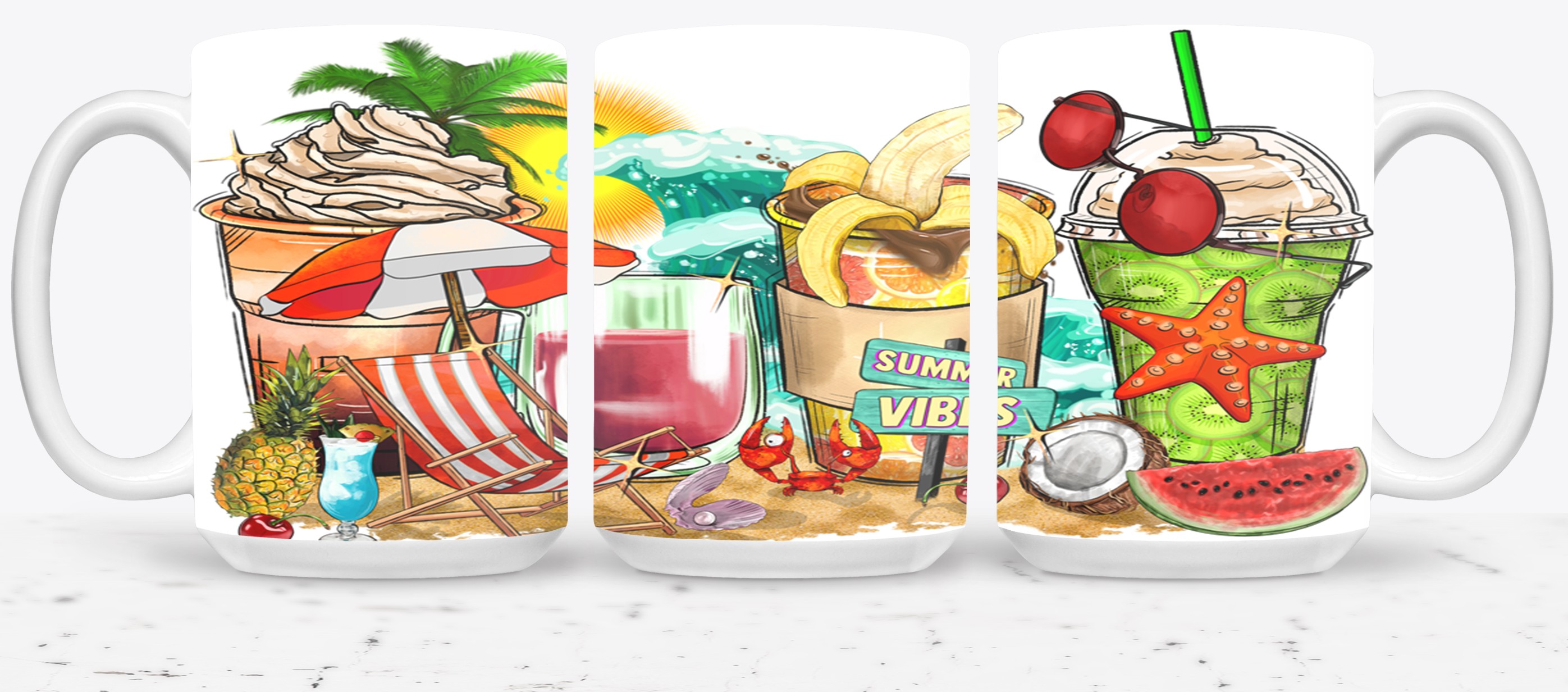 Summer Vibes Coffee Cups-10689